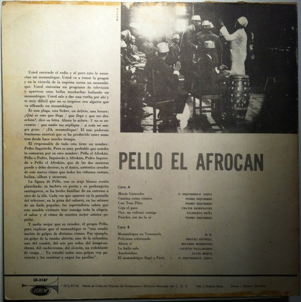 Pello El Afrokan Y Su Ritmo Mozambique - Mozambique | EGREM (LD-3187) - 2