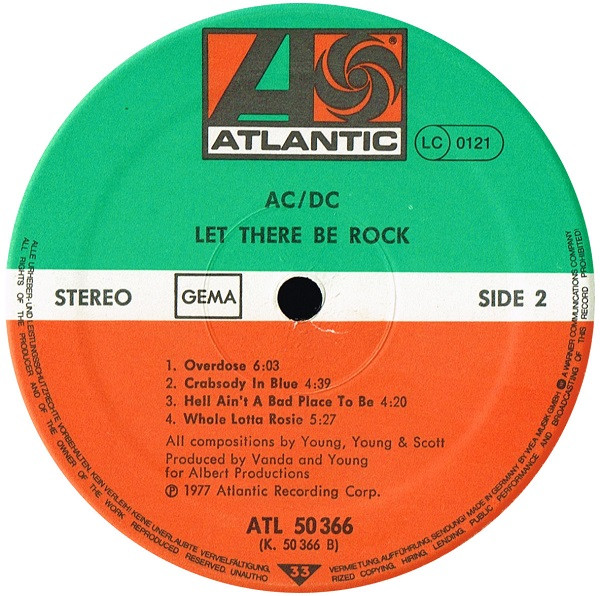 AC/DC - Let There Be Rock | Atlantic (ATL 50 366) - 4
