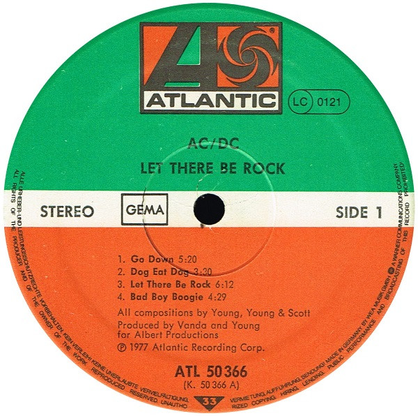 AC/DC - Let There Be Rock | Atlantic (ATL 50 366) - 3