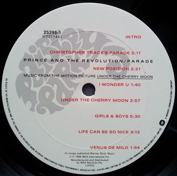 Prince And The Revolution - Parade | Paisley Park (25395-1) - 2 Prince And The Revolution - Parade | Paisley Park (25395-1) - 2