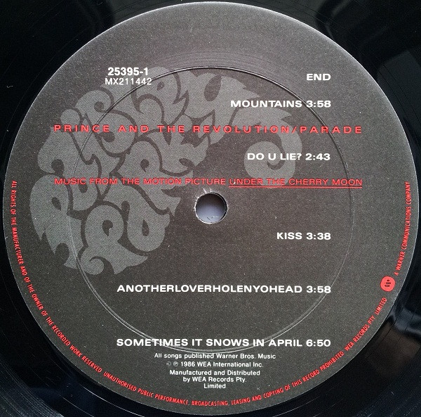Prince And The Revolution - Parade | Paisley Park (25395-1) - 3 Prince And The Revolution - Parade | Paisley Park (25395-1) - 3