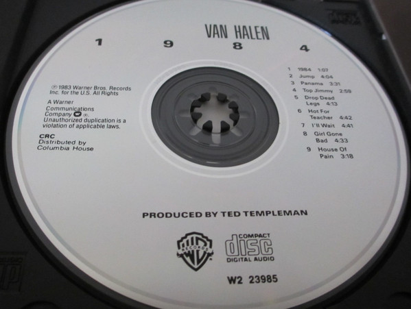 Van Halen - 1984 [CD] | Warner Bros. Records (W2 23985) - 2