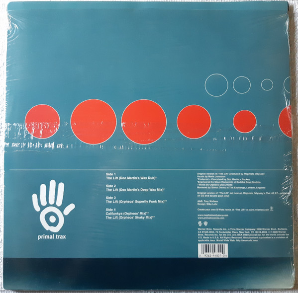 Mephisto Odyssey - The Lift Remixes | Primal Records (PR/WBR 001) - 2