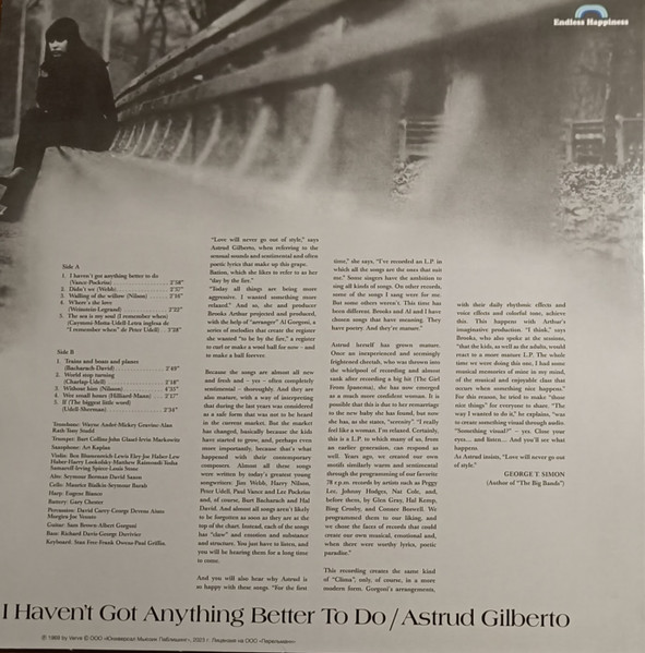 Astrud Gilberto - I Haven't Got Anything Better To Do | Endless Happiness (HE69012) - 2 Astrud Gilberto - I Haven't Got Anything Better To Do | Endless Happiness (HE69012) - 2
