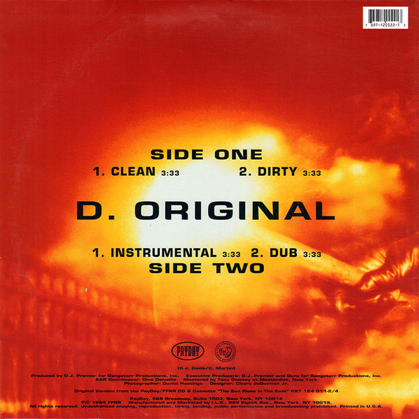 Jeru The Damaja - D. Original | Payday (697 120 022-1) - 2 Jeru The Damaja - D. Original | Payday (697 120 022-1) - 2
