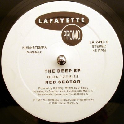 Red Sector - The Deep EP | Lafayette (LA 2413 6) - main Red Sector - The Deep EP | Lafayette (LA 2413 6) - main