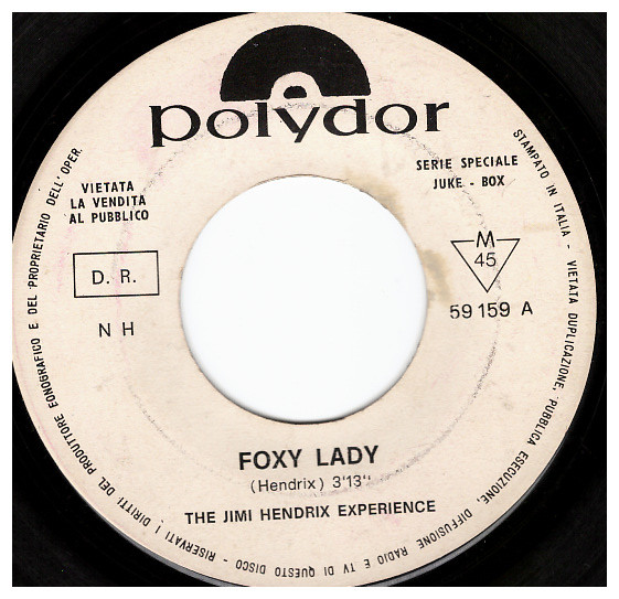 The Jimi Hendrix Experience - Foxy Lady | Polydor (N H 59 159)