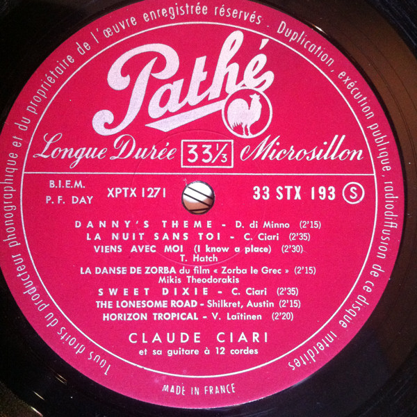 Claude Ciari - La Danse De Zorba | Pathé (STX 193) - 3