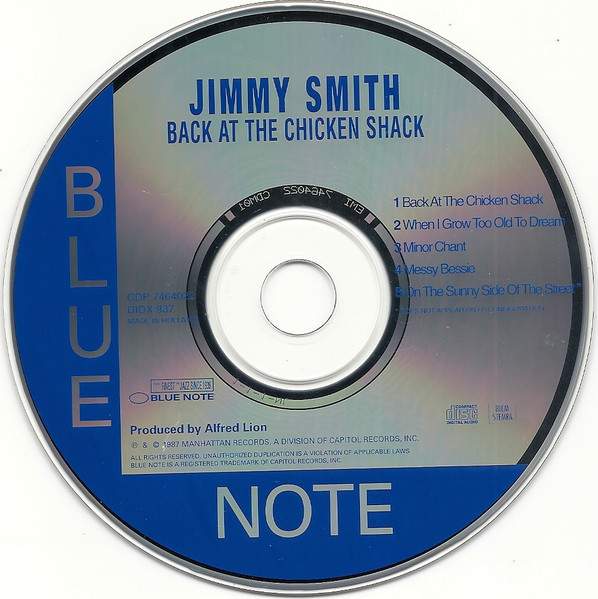 Jimmy Smith - Back At The Chicken Shack | Blue Note (0777 7 46402 2 0) - 4