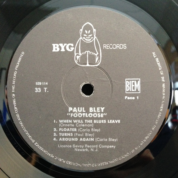 Paul Bley - Footloose | BYG Records (BYG 529 114) - 4 Paul Bley - Footloose | BYG Records (BYG 529 114) - 4