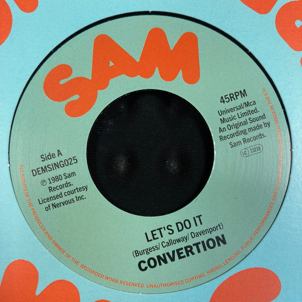 Convertion - Let's Do It / All I Want Is You | Sam Records (DEMSING025) - main Convertion - Let's Do It / All I Want Is You | Sam Records (DEMSING025) - main