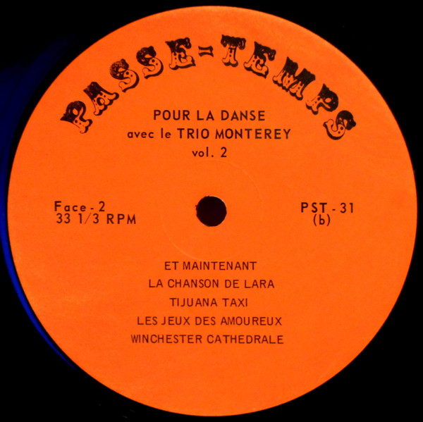 Le Trio Monterey - Pour La Danse, Vol.2 | Passe-Temps (PST-31-S) - 4 Le Trio Monterey - Pour La Danse, Vol.2 | Passe-Temps (PST-31-S) - 4