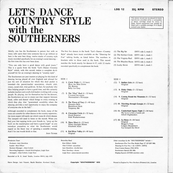The Southerners - Let's Dance Country Style With The Southerners | Southerners (LDS12) - 2