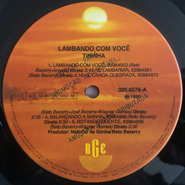 Tininha - Lambando Com Você | RGE (320.6079) - 3