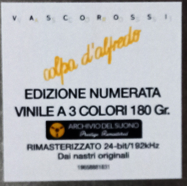 Vasco Rossi - Colpa D' Alfredo | Sony Music (1 9658881831 8) - 3 Vasco Rossi - Colpa D' Alfredo | Sony Music (1 9658881831 8) - 3