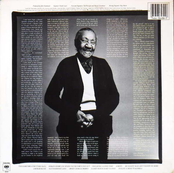 Alberta Hunter - Amtrak Blues | Columbia (JC 36430) - 2 Alberta Hunter - Amtrak Blues | Columbia (JC 36430) - 2