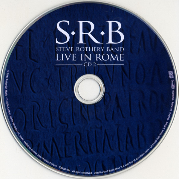 The Steve Rothery Band - Live In Rome | Inside Out Music (IOMCD 404) - 4