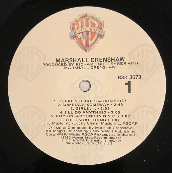 Marshall Crenshaw - Marshall Crenshaw | Warner Bros. Records (BSK 3673) - 3 Marshall Crenshaw - Marshall Crenshaw | Warner Bros. Records (BSK 3673) - 3
