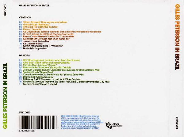 Gilles Peterson - Gilles Peterson In Brazil | Ether Records (ETHCD003) - 2 Gilles Peterson - Gilles Peterson In Brazil | Ether Records (ETHCD003) - 2