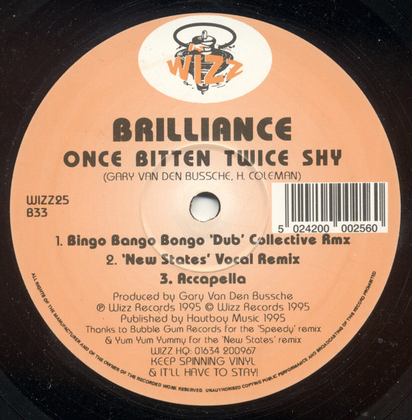 Brilliance - Once Bitten Twice Shy | Wizz Records (WIZZ25) - 2