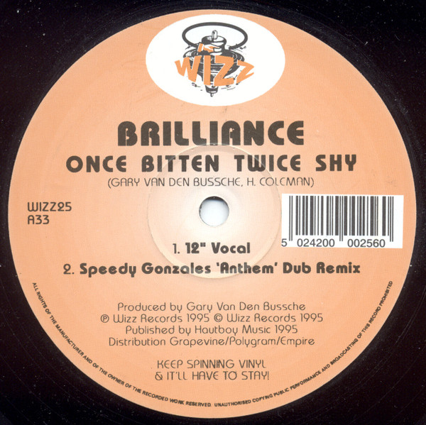 Brilliance - Once Bitten Twice Shy | Wizz Records (WIZZ25) - main