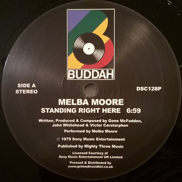 Melba Moore - Standing Right Here / Make Me Believe In You | Buddah Records (DSC128P) - main Melba Moore - Standing Right Here / Make Me Believe In You | Buddah Records (DSC128P) - main