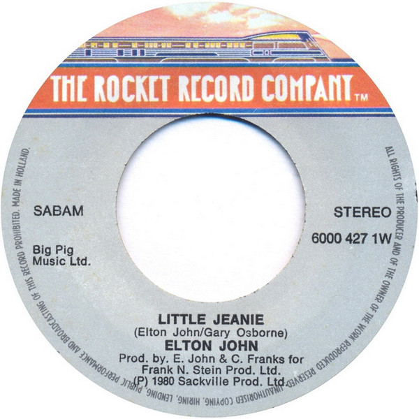 Elton John - Little Jeanie | The Rocket Record Company (6000 427) - 3