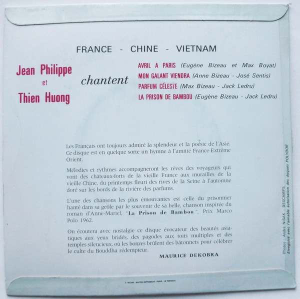 Thiên Hương , Jean-Philippe - La Prison De Bambou | Lotus (P.5 001) - 2