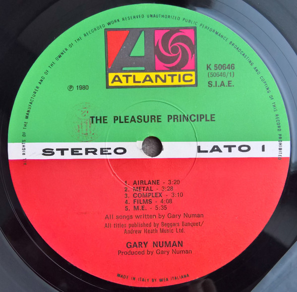 Gary Numan - The Pleasure Principle | Atlantic (K 50646) - 3 Gary Numan - The Pleasure Principle | Atlantic (K 50646) - 3