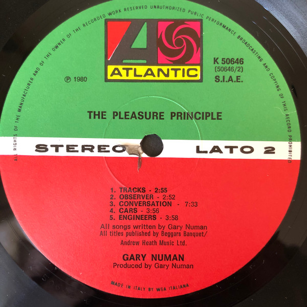 Gary Numan - The Pleasure Principle | Atlantic (K 50646) - 4 Gary Numan - The Pleasure Principle | Atlantic (K 50646) - 4