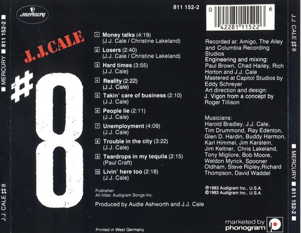 J.J. Cale - #8 | Mercury (811 152-2) - 2