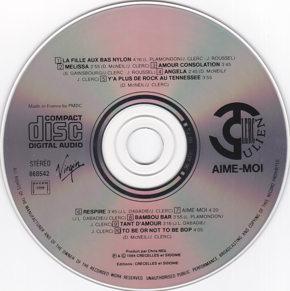 Julien Clerc - Aime-Moi | Virgin (868542) - 3