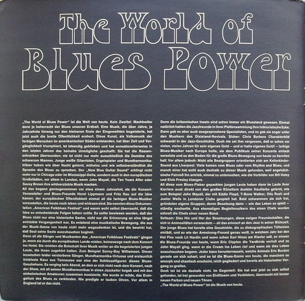 Various - The World Of Blues Power | Decca (S 16 610-P) - 2