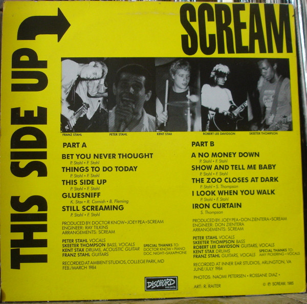 Scream - This Side Up | Dischord Records (Dischord 15½) - 2