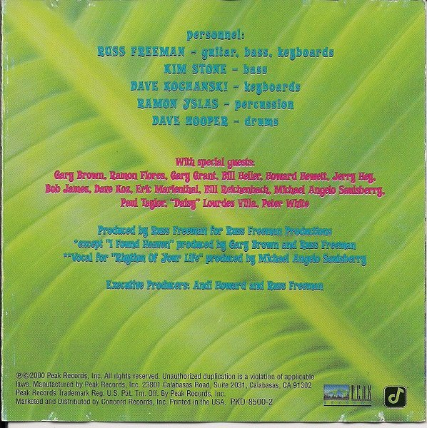 The Rippingtons Featuring Russ Freeman - Life In The Tropics | Peak Records (PKD-8500-2) - 3