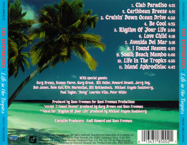 The Rippingtons Featuring Russ Freeman - Life In The Tropics | Peak Records (PKD-8500-2) - 2