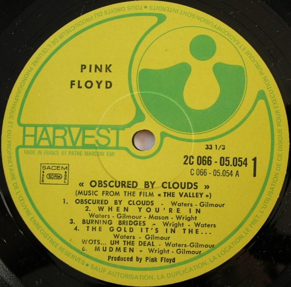 Pink Floyd - Obscured By Clouds | Harvest (2C 066-05 054) - main