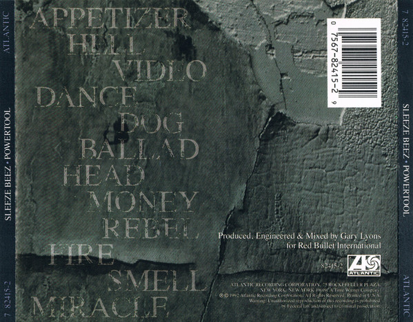 Sleeze Beez - Powertool | Atlantic (7 82415-2) - 2