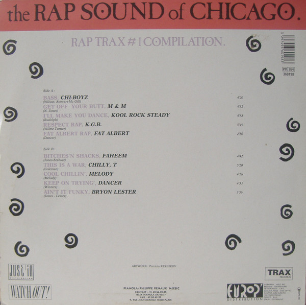 Various - The Rap Sound Of Chicago - Rap Trax #1 Compilation | Watch Out ! (360 198) - 2
