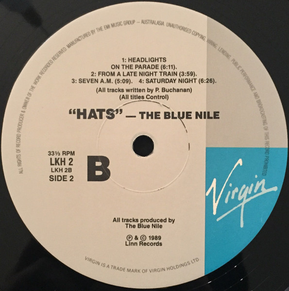 The Blue Nile - Hats LP | Linn Records (LKH2) - 4 The Blue Nile - Hats LP | Linn Records (LKH2) - 4