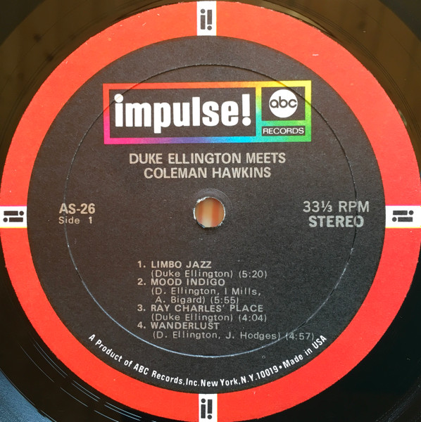 Duke Ellington Meets Coleman Hawkins - Duke Ellington Meets Coleman Hawkins | Impulse! (AS-26) - 4 Duke Ellington Meets Coleman Hawkins - Duke Ellington Meets Coleman Hawkins | Impulse! (AS-26) - 4