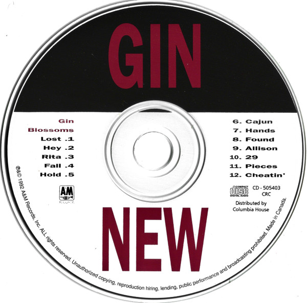 Gin Blossoms - New Miserable Experience [CD] | A&M Records (CD 505403) - 3