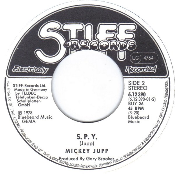Mickey Jupp - Old Rock 'N' Roller | Stiff Records (6.12 390) - 3