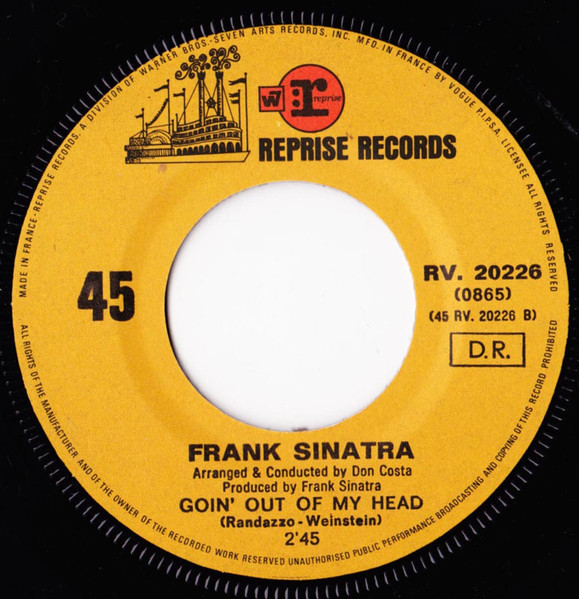 Frank Sinatra - Goin' Out Of My Head / Forget To Remember | Reprise Records (RV. 20226 (0865)) - 3