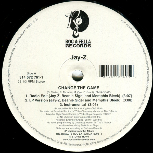 Jay-Z - Change The Game / You, Me, Him And Her | Roc-A-Fella Records (314 572 761-1) - main Jay-Z - Change The Game / You, Me, Him And Her | Roc-A-Fella Records (314 572 761-1) - main