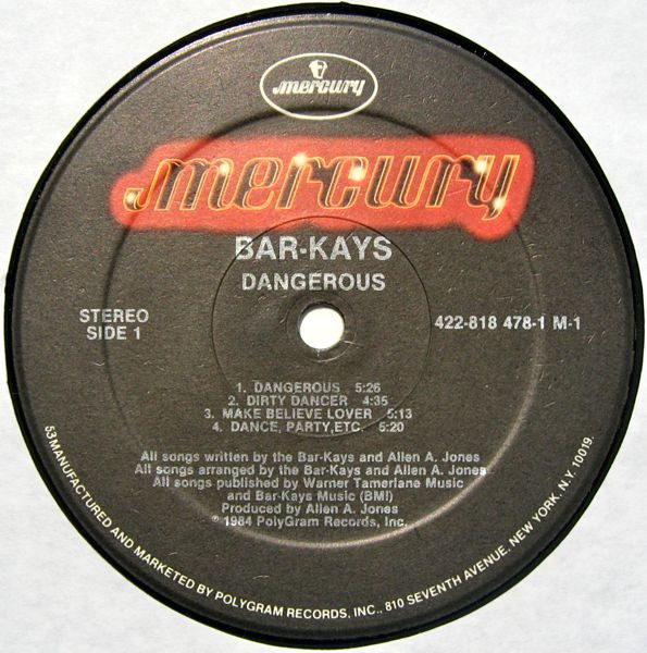 Bar-Kays - Dangerous | Mercury (818 478-1 M-1) - 3