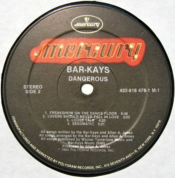Bar-Kays - Dangerous | Mercury (818 478-1 M-1) - 4