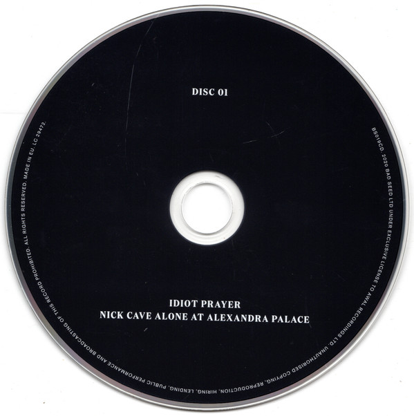 Nick Cave - Idiot Prayer (Nick Cave Alone At Alexandra Palace) | Bad Seed Ltd. (BS019CD) - 2