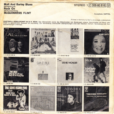 McGuinness Flint - Malt And Barley Blues | Capitol Records (1 C 006-80 816) - 2