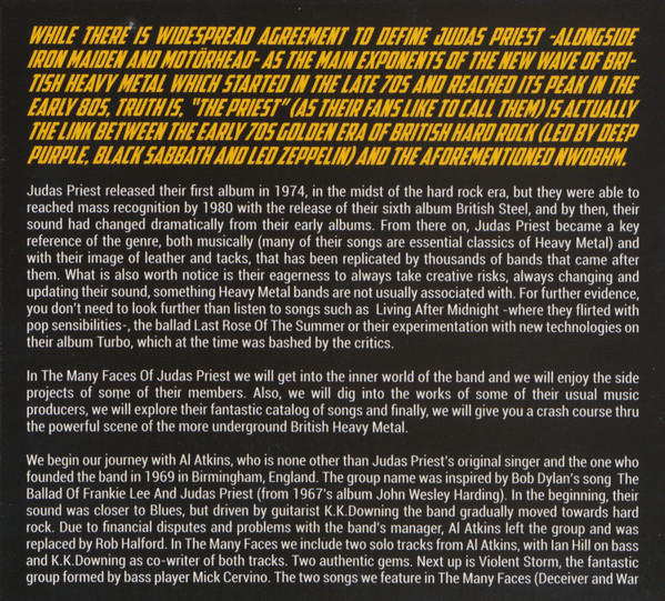 Various - The Many Faces Of Judas Priest (A Journey Through The Inner World Of Judas Priest) | Music Brokers (MBB7246) - 3